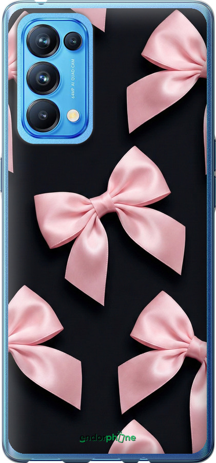 Силиконовый чехол Coquette Ribbons Dark Coquette для Oppo Reno5 Pro - 6767u-2239 изображение 