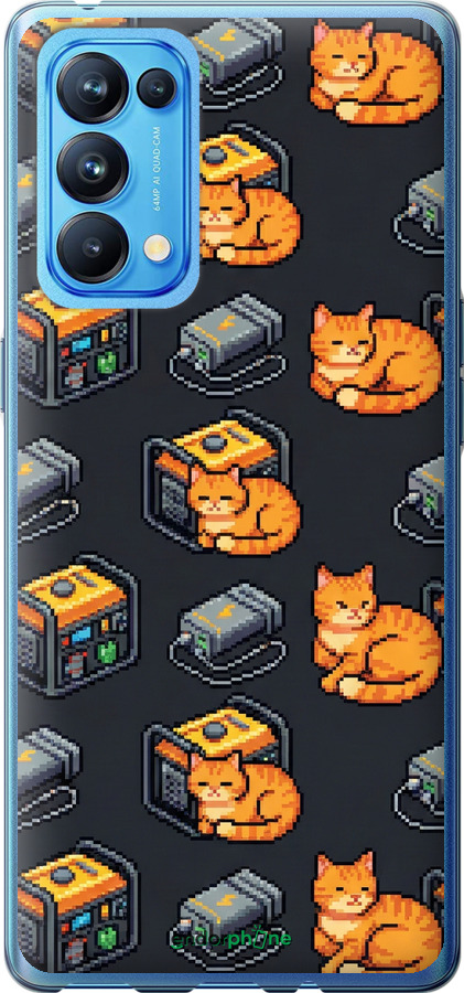 Силиконовый чехол Autonomous Zone для Oppo Reno5 Pro - 6771u-2239 изображение 