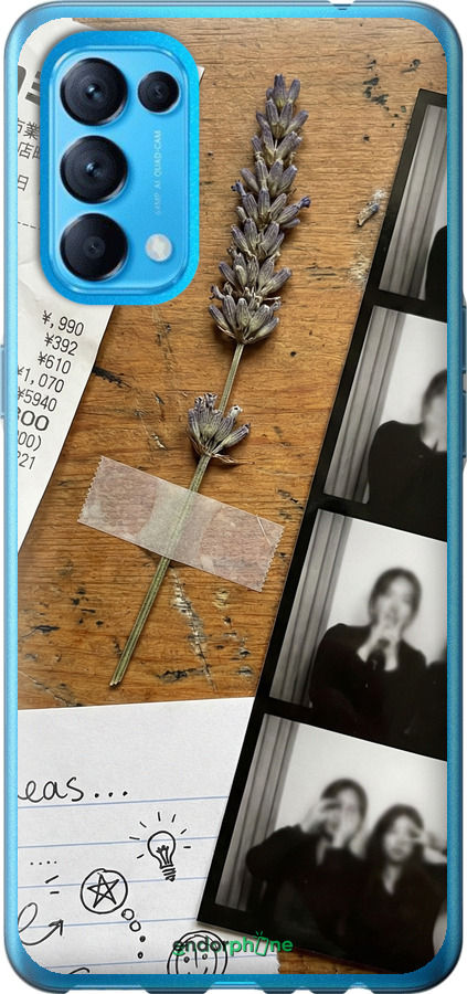 Силиконовый чехол Aesthetic Scrapbook Collage для Oppo Find X3 Lite - 6773u-2299 изображение 