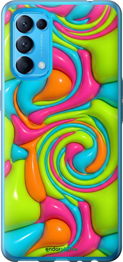 Силіконовий чехол Y2K Jelly Dream для Oppo Find X3 Lite - 6780u-2299 изображение 