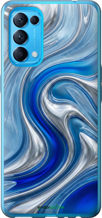 Силиконовый чехол Liquid Chrome для Oppo Find X3 Lite - 6781u-2299 изображение 