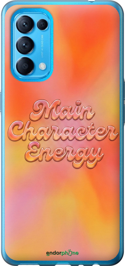 Силіконовий чехол Aura Gradient Main Character Energy Aesthetic Y2K для Oppo Reno5 - 6783u-2206 изображение 