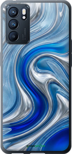 Силиконовый чехол Liquid Chrome для Oppo Reno6 5G - 6781u-2651 изображение 