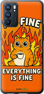 Силіконовий чохол 'Funny Cat' для Oppo Reno6 5G зображення 5