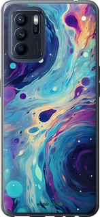 Силиконовый чехол Арт акварель для Oppo Reno6 Z - 6329u-2477 изображение 