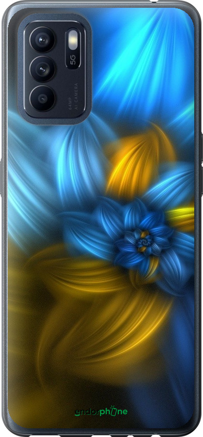 

Силіконовий чохол "Візерунок 46" для Oppo Reno6 Z, Синій