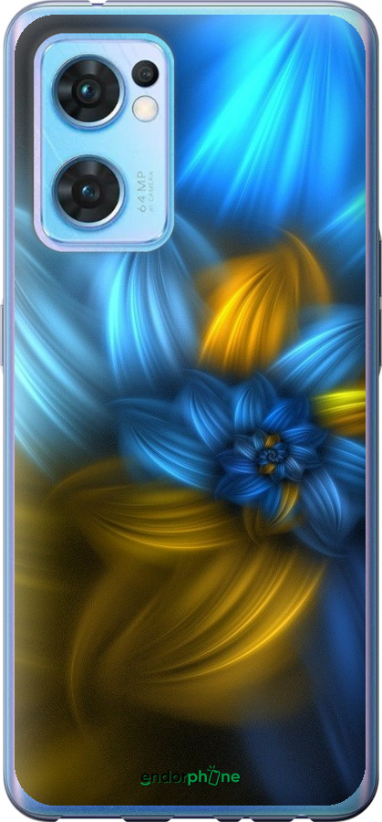 

Силіконовий чохол "Візерунок 46" для Oppo Reno7 5G, Синій