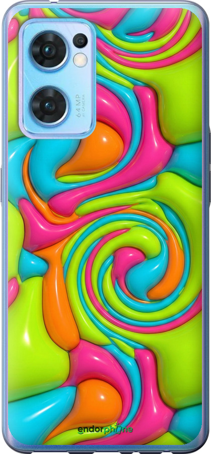 Силіконовий чехол Y2K Jelly Dream для Oppo Reno7 5G - 6780u-2669 изображение 