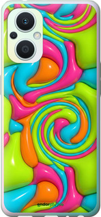 Силиконовый чехол Y2K Jelly Dream для Oppo Reno8 Lite - 6780u-2755 изображение 