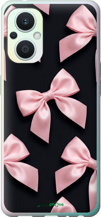 Силиконовый чехол Coquette Ribbons Dark Coquette для Oppo Reno8 Lite - 6767u-2755 изображение 
