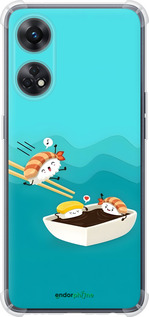 Силикон с усиленными углами чехол Суши для Oppo Reno8 T - 6354sp-2969 изображение 