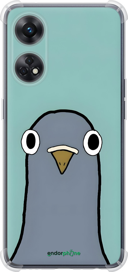 Силикон с усиленными углами чехол Голубь для Oppo Reno8 T - 6388sp-2969 изображение 