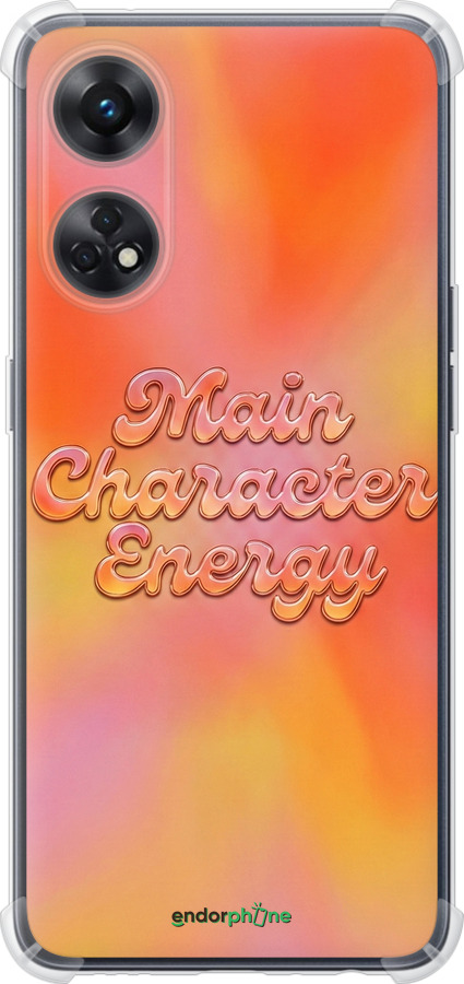 Силіконовий протиударний с посиленими кутами чехол Aura Gradient Main Character Energy Aesthetic Y2K для Oppo Reno8 T - 6783sp-2969 изображение 