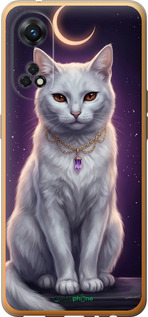 Силиконовый чехол Mystic White Cat Gothic Dark Purple Gold для Oppo Reno8 T - 6805u-2969 изображение 