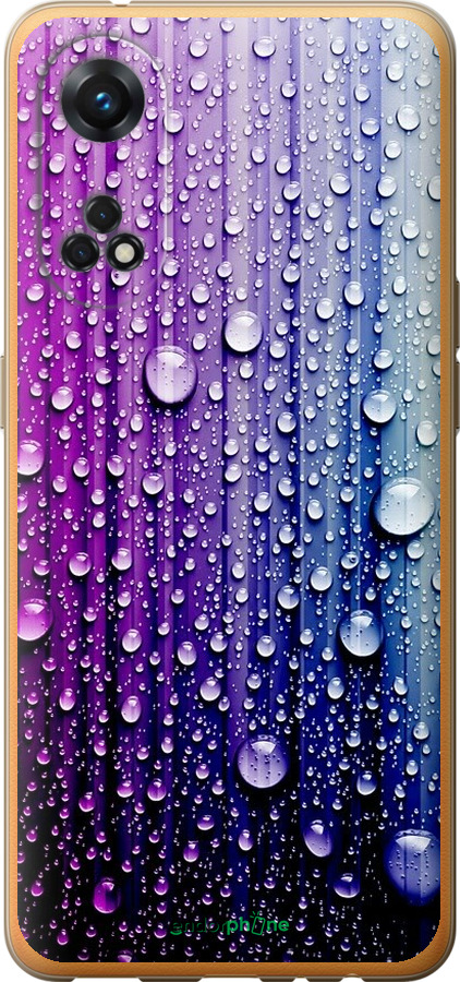 

Силіконовий чохол "Краплини води" для Oppo Reno8 T, Синій