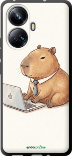 TPU чехол Funny Capybara CEO Working для Realme 10 Pro Plus - 6777b-2944 изображение 