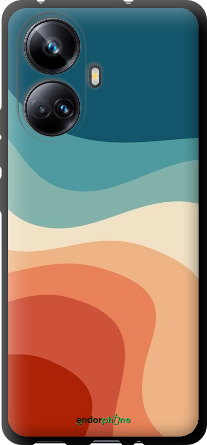 TPU чехол У стилі ретро з хвилями для Realme 10 Pro Plus - 6531b-2944 изображение 
