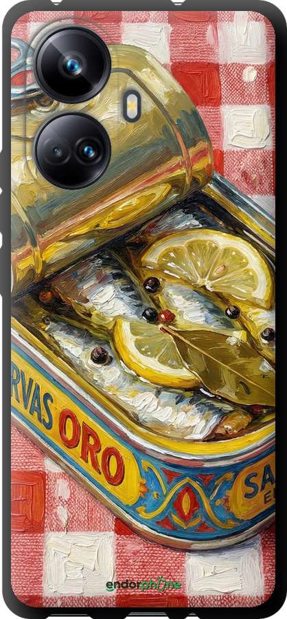 TPU чехол Vintage Sardine Tin Phone для Realme 10 Pro Plus - 6772b-2944 изображение 