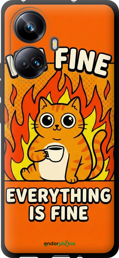 TPU чехол Funny Cat для Realme 10 Pro Plus - 6786b-2944 изображение 