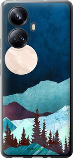 Силиконовый чехол Горная идиллия ночной пейзаж для Realme 10 Pro Plus - 6488u-2944 изображение 