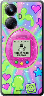 Силіконовий чохол 'Y2K Aesthetic Retro Pet: Годуй мене кавою' для Realme 10 Pro Plus зображення 5