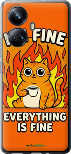 Силиконовый чехол Funny Cat для Realme 10 Pro Plus - 6786u-2944 изображение 