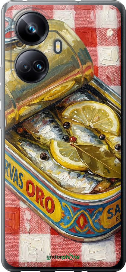 Силіконовий чехол Vintage Sardine Tin Phone для Realme 10 Pro Plus - 6772u-2944 изображение 