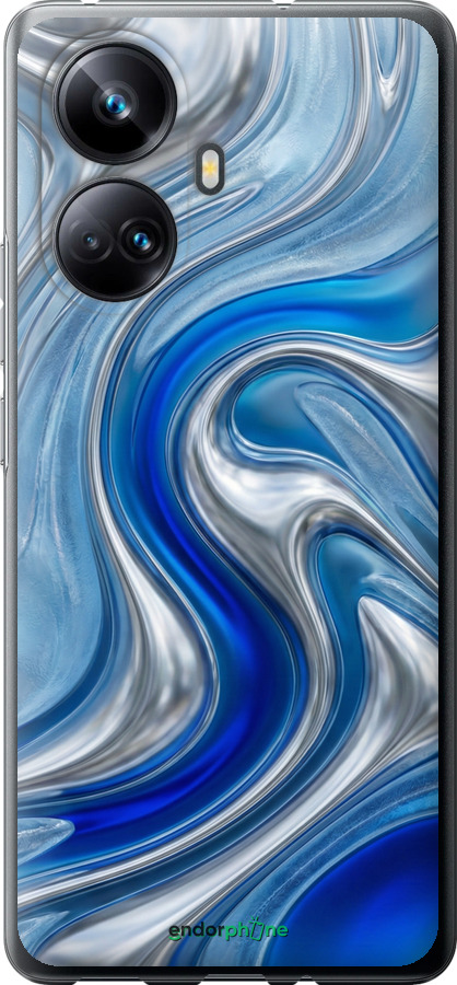 Силиконовый чехол Liquid Chrome для Realme 10 Pro Plus - 6781u-2944 изображение 