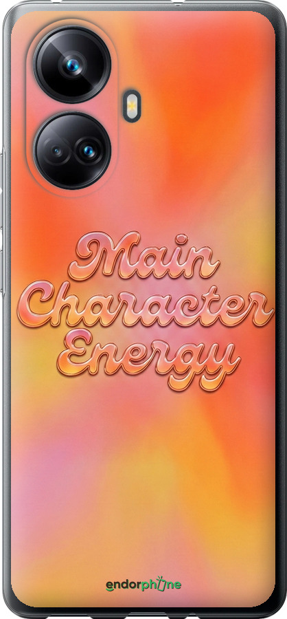 Силиконовый чехол Aura Gradient Main Character Energy Aesthetic Y2K для Realme 10 Pro Plus - 6783u-2944 изображение 