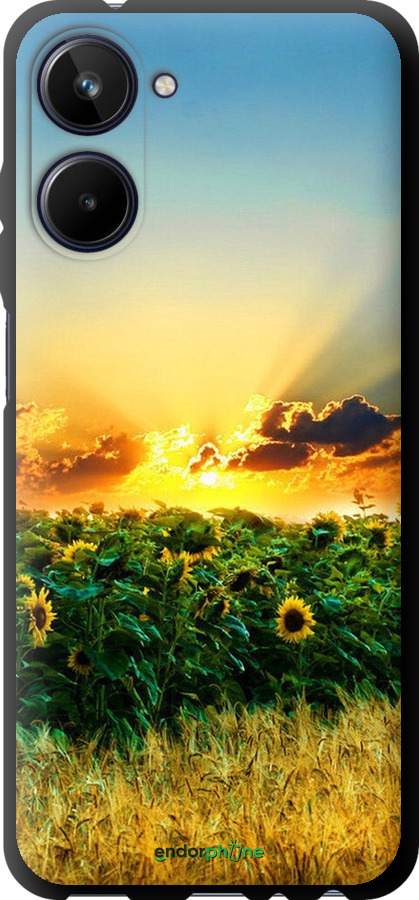 

TPU чорний чохол "Україна" для Realme 10