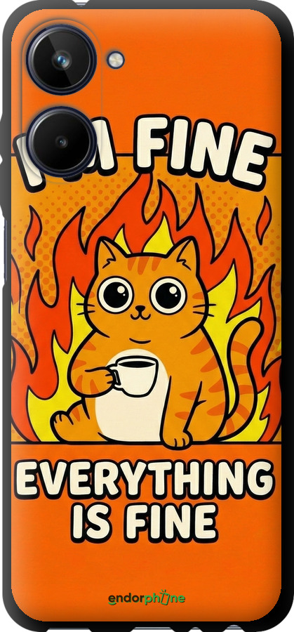 TPU чехол Funny Cat для Realme 10 - 6786b-2946 изображение 