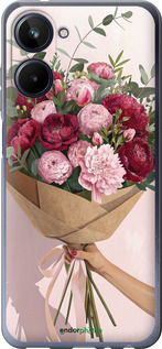 Силиконовый чехол Пионы 1 для Realme 10 - 6705u-2946 изображение 