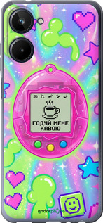 Силиконовый чехол Y2K Aesthetic Retro Pet: Годуй мене кавою для Realme 10 - 6784u-2946 изображение 