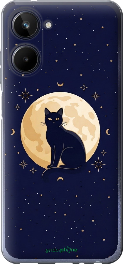 Силиконовый чехол Cute Cat Celestial/Witchy для Realme 10 - 6787u-2946 изображение 