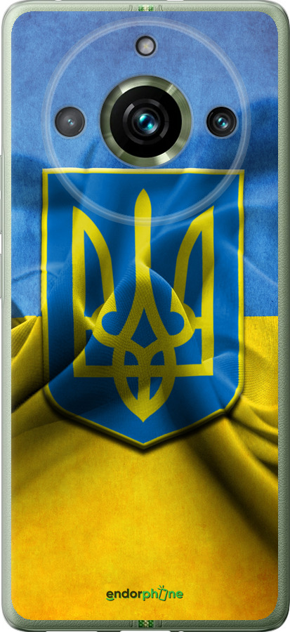 

Силіконовий чохол "Прапор та герб України" для Realme 11 Pro, Блакитний