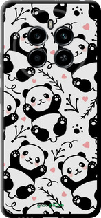 TPU чехол Панды для Realme 12 4G - 4318b-3785 изображение 