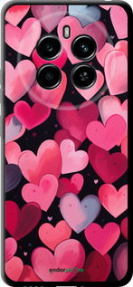 TPU чехол Сердечки 4 для Realme 12 4G - 5662b-3785 изображение 