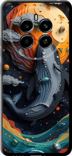 TPU чехол Кит у космосі для Realme 12 4G - 6328b-3785 изображение 