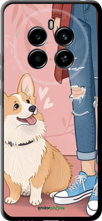 TPU чехол Корги 3 для Realme 12 4G - 6707b-3785 изображение 