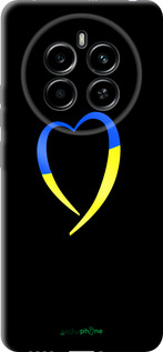 TPU чехол Жёлто-голубое сердце для Realme 12 4G - 885b-3785 изображение 