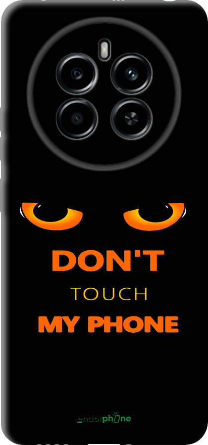 TPU чехол Don't touch the phone для Realme 12 4G - 4261b-3785 изображение 