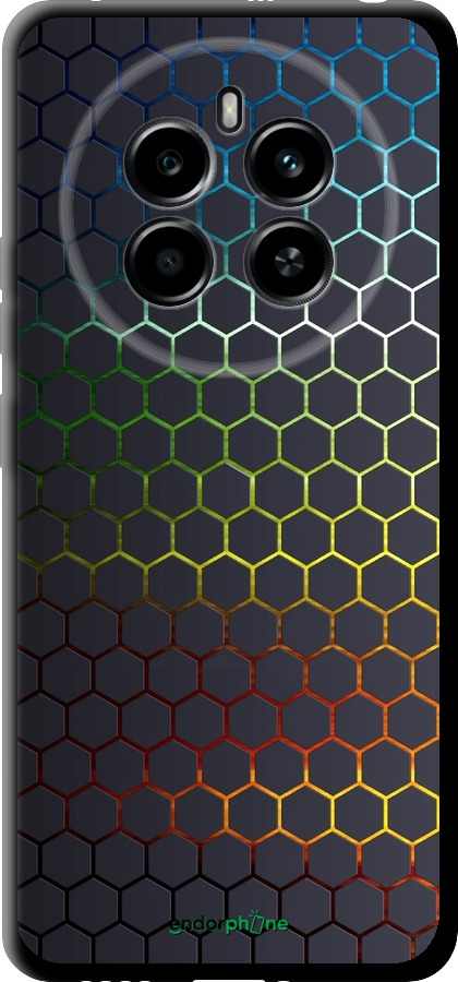 TPU чехол Переливающиеся соты для Realme 12 4G - 498b-3785 изображение 