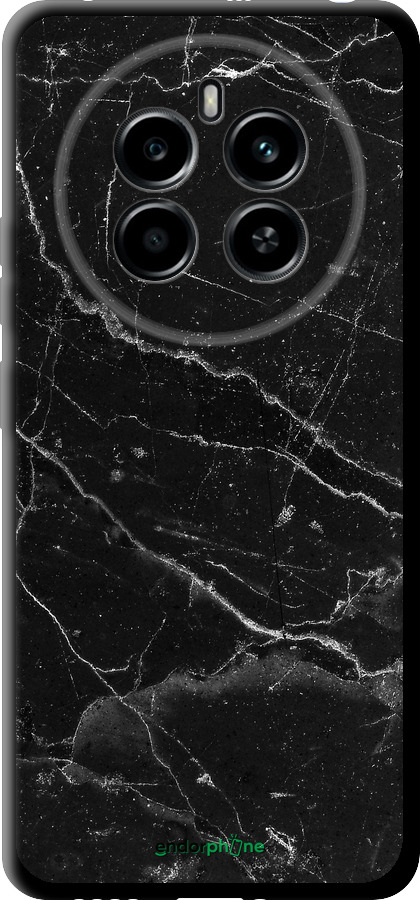 TPU чехол Черный мрамор v2 для Realme 12 4G - 5568b-3785 изображение 