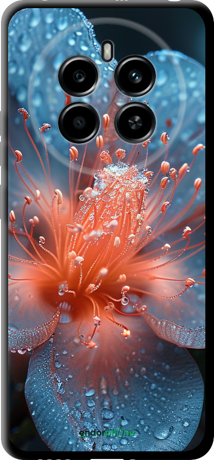 TPU чехол Роса на цветке для Realme 12 4G - 6039b-3785 изображение 