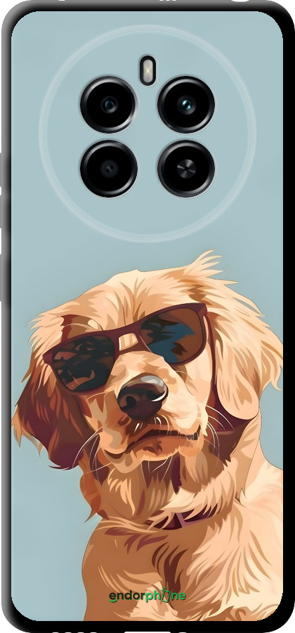TPU чехол Пес в очках для Realme 12 4G - 6381b-3785 изображение 