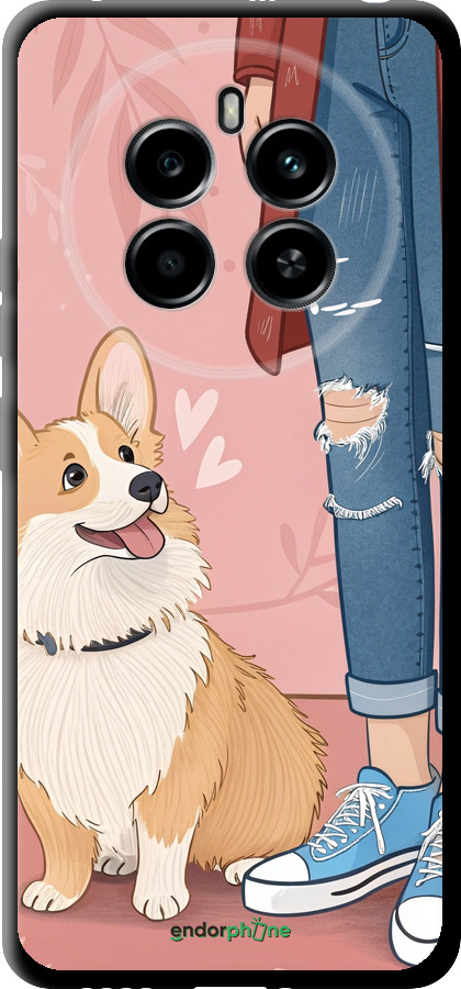 TPU чехол Корги 3 для Realme 12 4G - 6707b-3785 изображение 