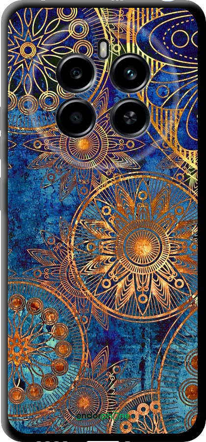 TPU чехол Золотой узор для Realme 12 4G - 678b-3785 изображение 