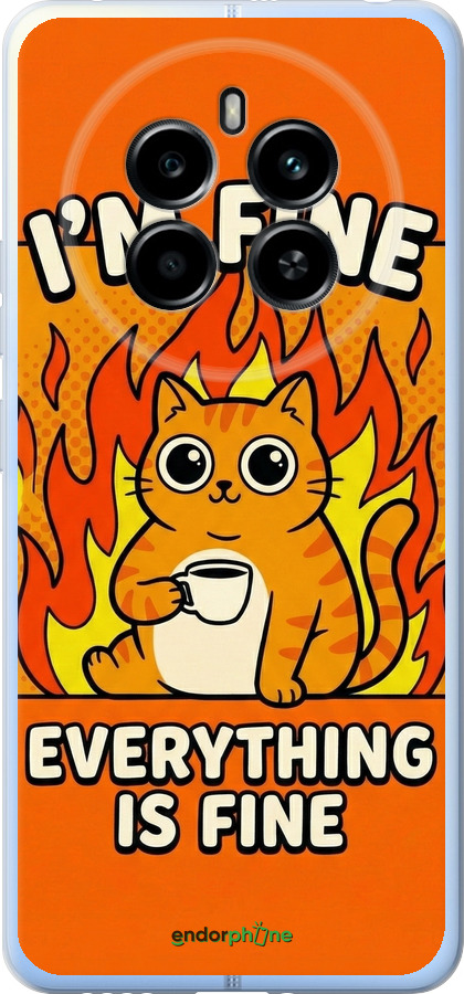 Силиконовый чехол Funny Cat для Realme 12 4G - 6786u-3785 изображение 