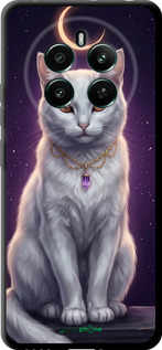 TPU чехол Mystic White Cat Gothic Dark Purple Gold для Realme 12+ - 6805b-3650 изображение 