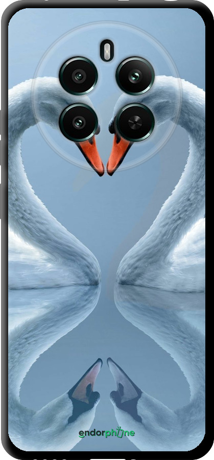 TPU чехол Лебеді для Realme 12+ - 6007b-3650 изображение 
